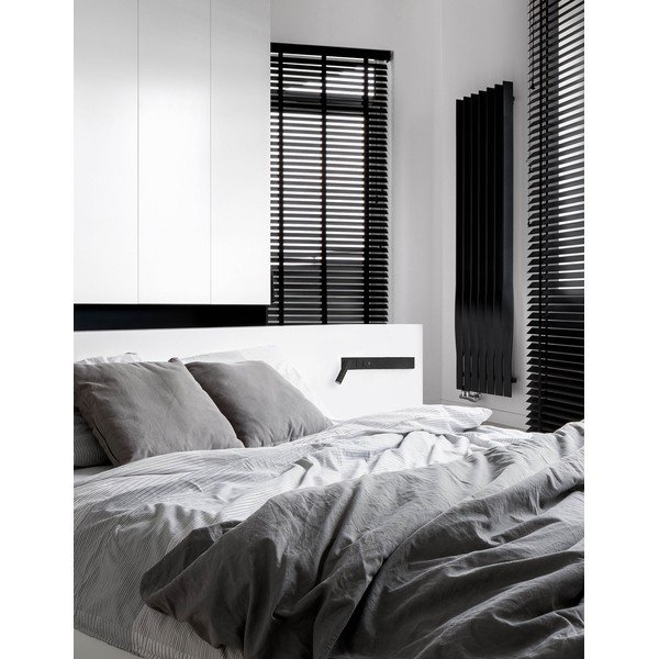 Lampada da parete LED nera opaca in metallo con struttura flessibile/con porta USB Vida – Nova Luce-image-2
