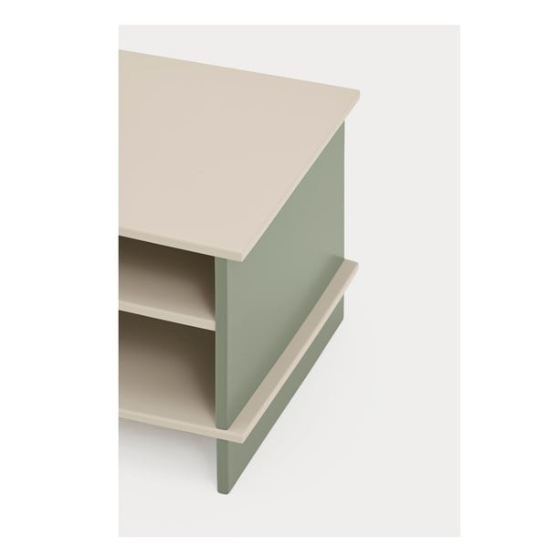 Comodino verde/color crema con ripiani Inari – Teulat-image-3