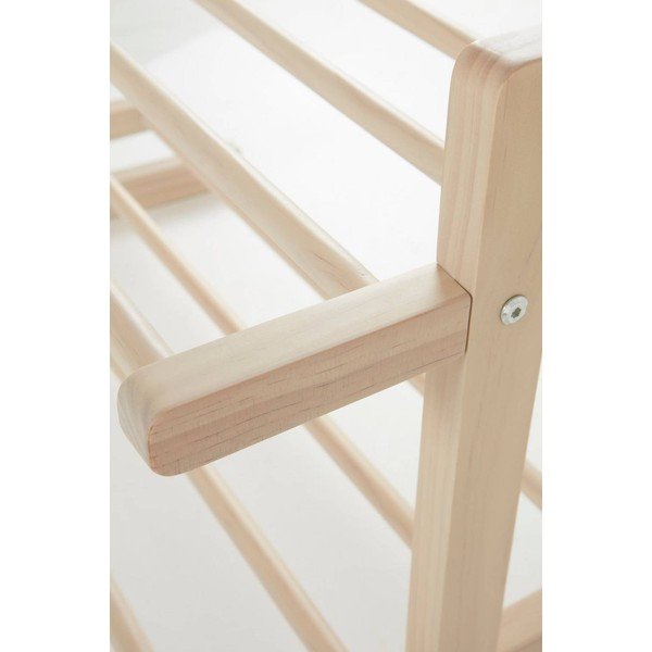 Scarpiera colore naturale chiaro in pino massiccio da parete 70x45x38 cm Eddison – Jotex-image-3