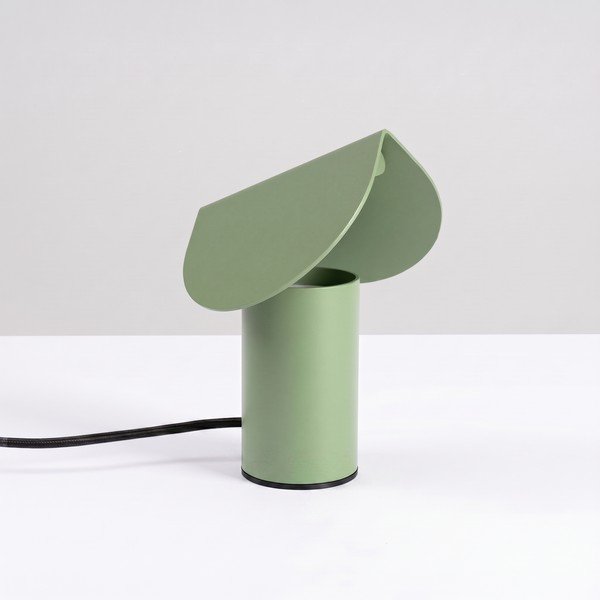 Lampada da tavolo LED color salvia in alluminio (altezza totale 15 cm) BISCUIT – Thoro-image-4