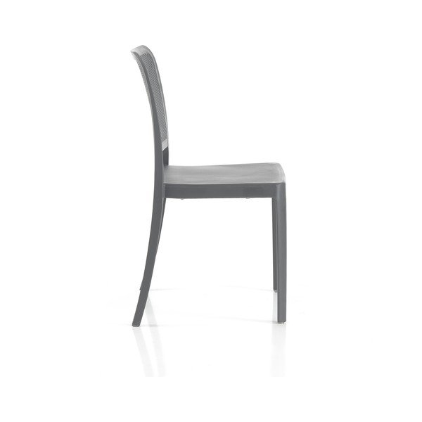 Sedie da pranzo in set grigie in plastica 2 pz Sabine – Tomasucci-image-3