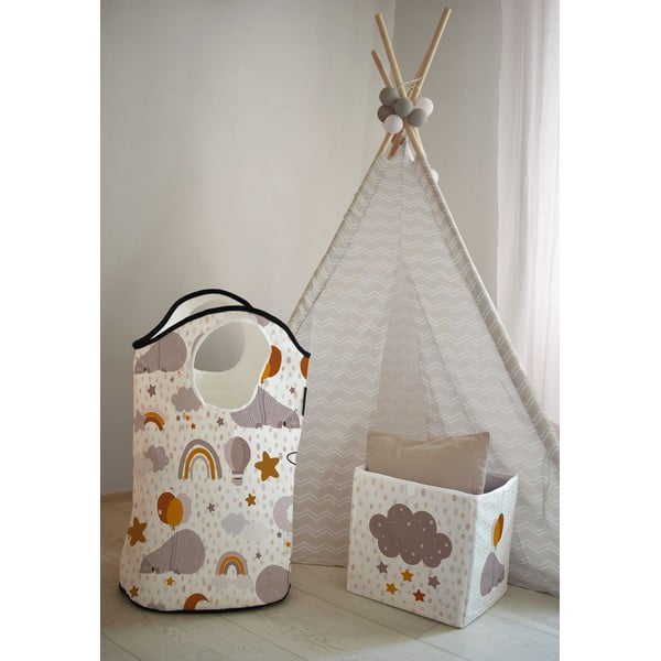 Cesto portaoggetti in tessuto per bambini Balloon Dreaming - Butter Kings-image-1