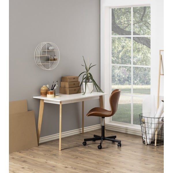 Sedia da ufficio marrone cognac Batilda - Actona-image-1