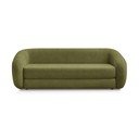 Divano verde allungabile con rivestimento in ciniglia 228 cm Neyo – Bobochic Paris