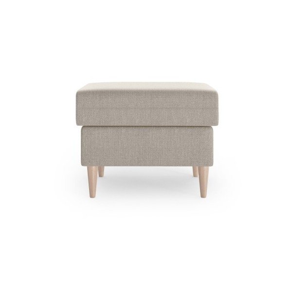 Pouf Aubrieta beige, 60 x 45 cm - Mazzini Sofas-image-2