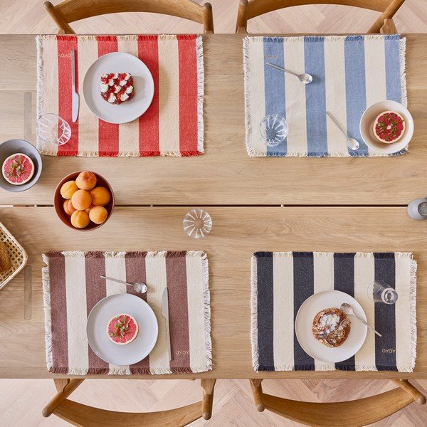 Tovagliette in set in cotone organico 2 pz 36x48 cm Toppu – OYOY Living Design-image-1