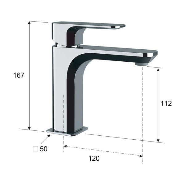 Rubinetto per lavandino dorato verticale Spy – Sapho-image-3
