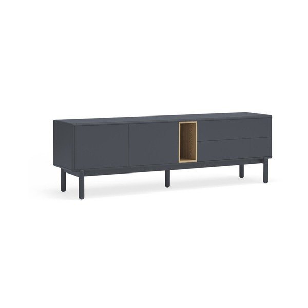 Tavolo TV grigio scuro 180x56 cm Corvo - Teulat-image-1