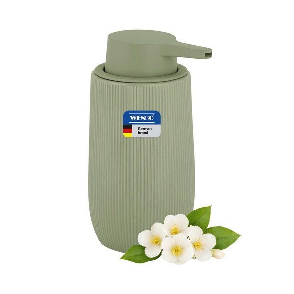 Dispenser per sapone verde in plastica 400 ml Fablo – Wenko-image-3