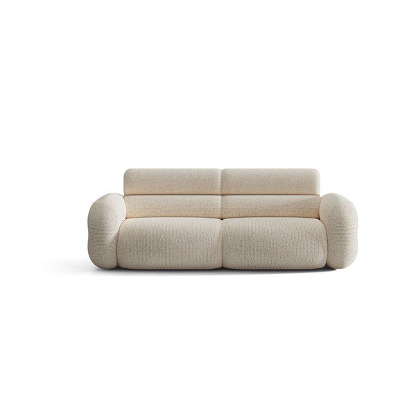 Divano color crema con rivestimento in ciniglia 220 cm Neo – Micadoni -image-1