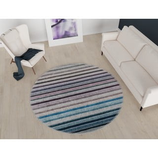 Tappeto rotondo lavabile blu-grigio ø 80 cm - Vitaus