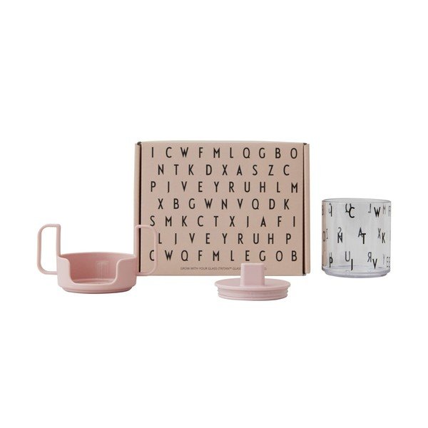 Tazza per bebè rosa Cresci con la tua tazza Grow with Your Cup - Design Letters-image-2