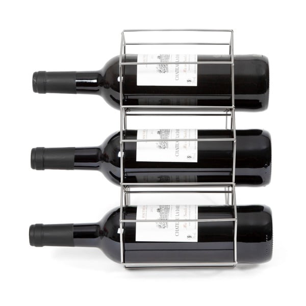 Portabottiglie in metallo grigio - Compactor-image-4