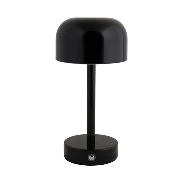 Lampada da tavolo a LED nera con paralume in metallo (altezza 24,5 cm) James - Leitmotiv