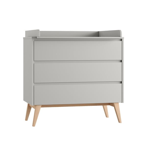 Cassettiera bassa grigia per bambini 100x52,5 cm Swing - Pinio-image-2