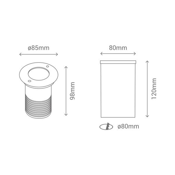 Faretto da esterno Cobground, ø 8,5 cm - SULION-image-3