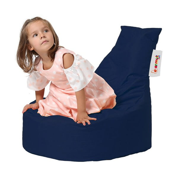 Pouf a sacco per bambini blu scuro Baton – Floriane Garden-image-4
