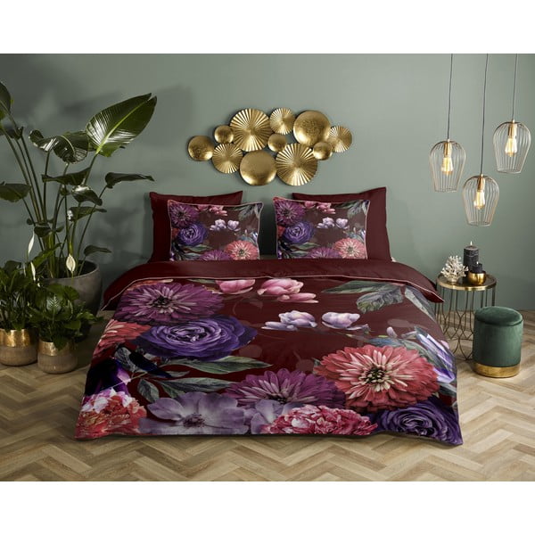 Biancheria da letto singola in cotone biologico Gerbera, 140 x 220 cm Organic - Descanso-image-1