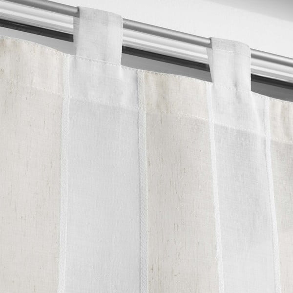 Tende crema in set da 2 60x120 cm Palaos - douceur d'intérieur-image-1