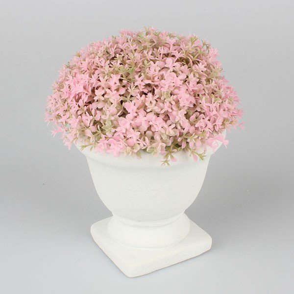 Růžová květinová dekorace Dakls, výška 19 cm