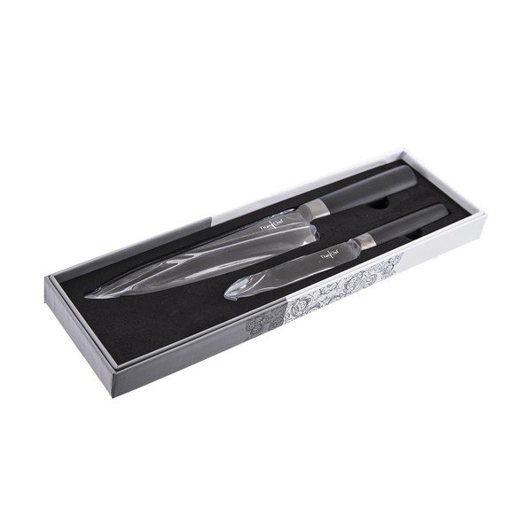 Set di 2 coltelli da chef in acciaio inox - Orion-image-1