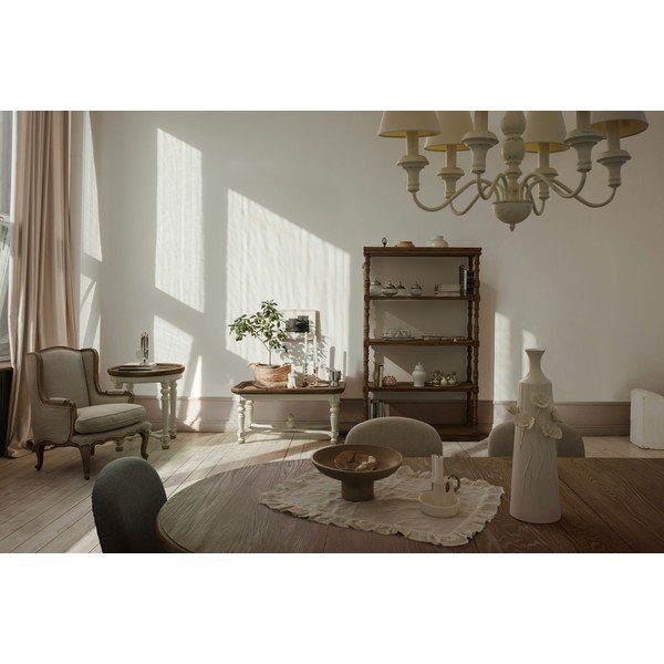 Poltrona beige con rivestimento in lino Catherine – Bizzotto-image-4