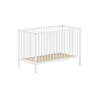 Lettino in legno di pino bianco 60x120 cm DINO - Vipack