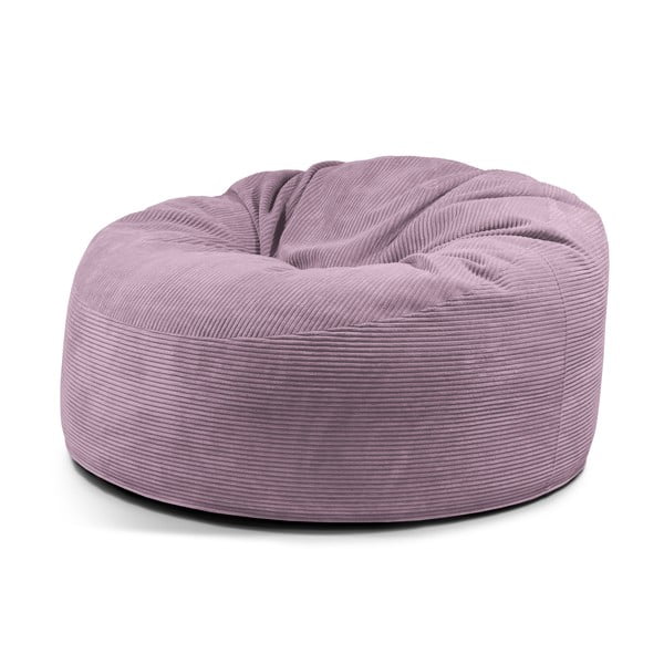Puof a sacco viola con rivestimento in velluto a coste Om 135 – SLOWDOWN
