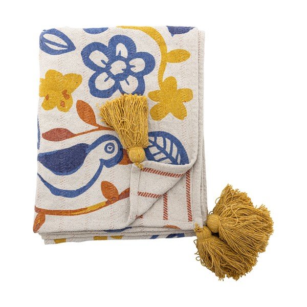 Coperta in cotone riciclato 130x160 cm Figuria – Bloomingville