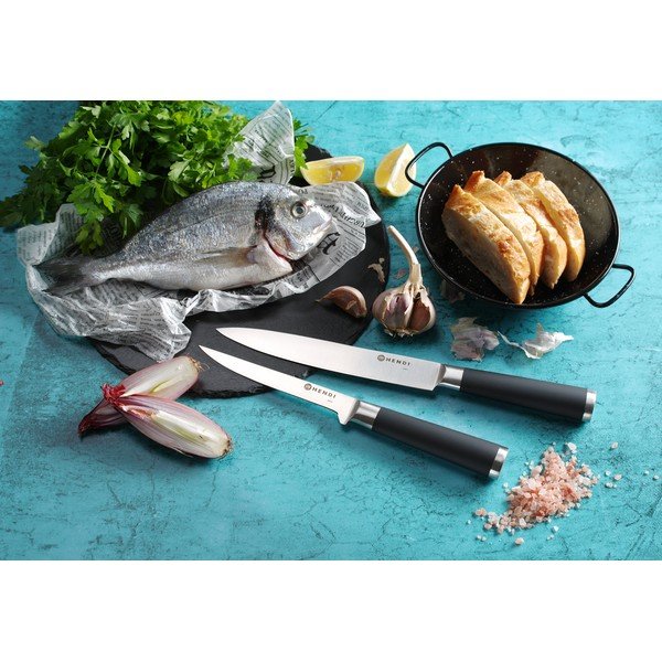 Set di coltelli in acciaio inox 9 pezzi - Hendi-image-1