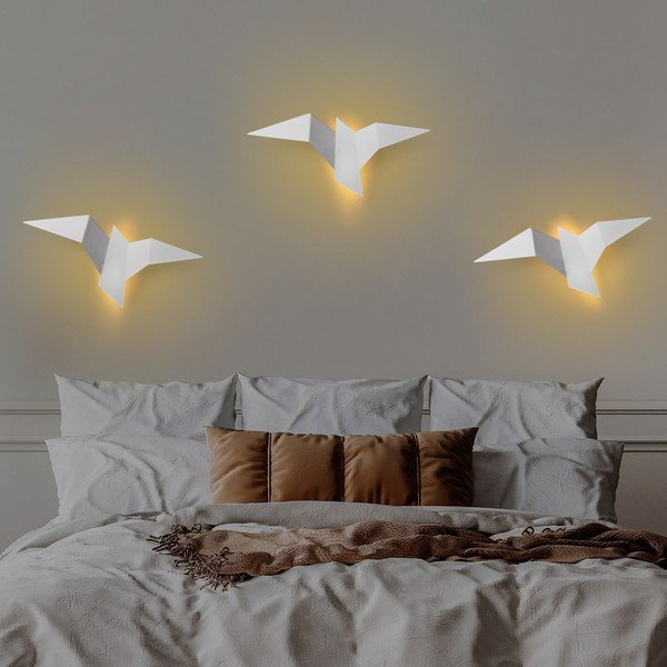 Lampada da parete LED bianca Pacali – Opviq lights-image-1