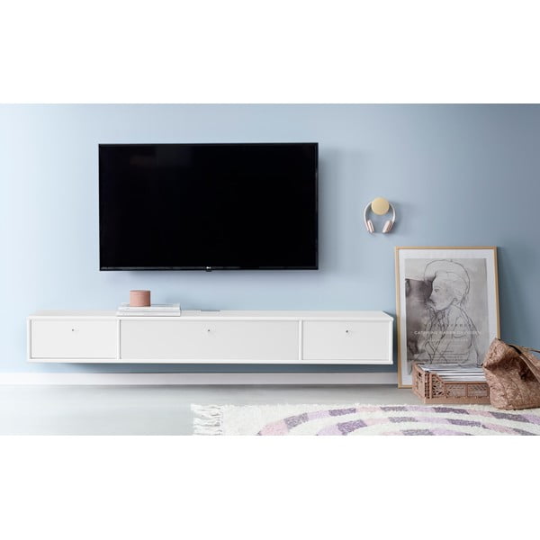 Mobile TV  bianco 176x22 cm Mistral - Hammel Furniture-image-1