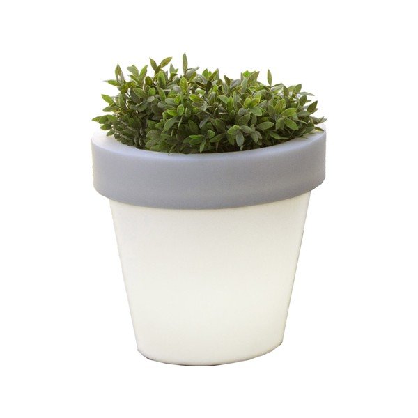 Vaso classico bianco con retroilluminazione, ⌀ 45 cm - Tomasucci-image-3