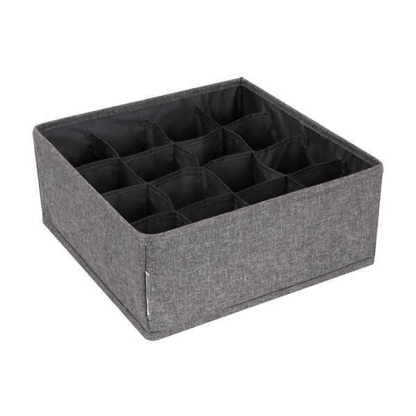 Organizzatore per cassetti grigio con 16 scomparti - Bigso Box of Sweden