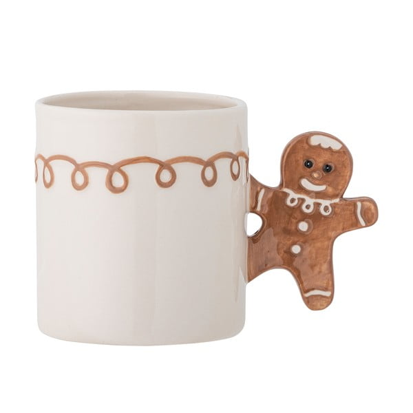 Tazza color crema in gres a tema natalizio 350 ml Ginnie – Bloomingville