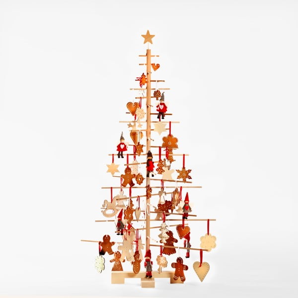 Albero di Natale in legno, altezza 125 cm - Nature Home-image-3