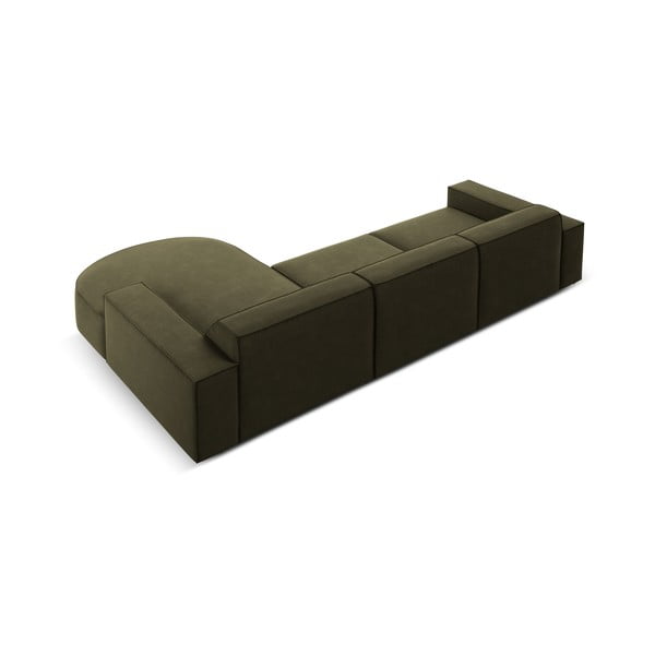 Divano angolare in velluto verde (angolo destro) Jodie - Micadoni Home-image-4