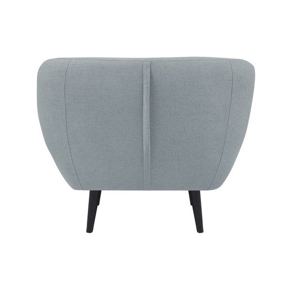 Poltrona Piemonte azzurra con gambe marroni - Mazzini Sofas-image-1