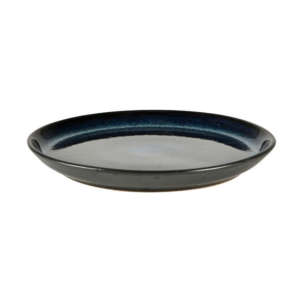 Piatto da dolce nero/blu in gres ø 17 cm Gastro Dark Blue/Black – Bitz-image-2