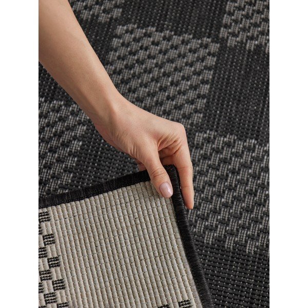Tappeto da interno/esterno nero/color crema 200x300 cm Haringey Dorothy – Ted Baker-image-4