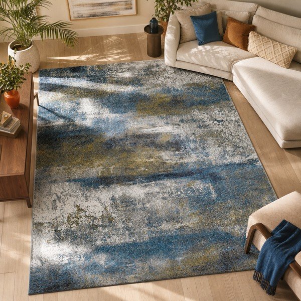 Tappeto blu , 120 x 170 cm Kalia Abstract - Universal-image-4