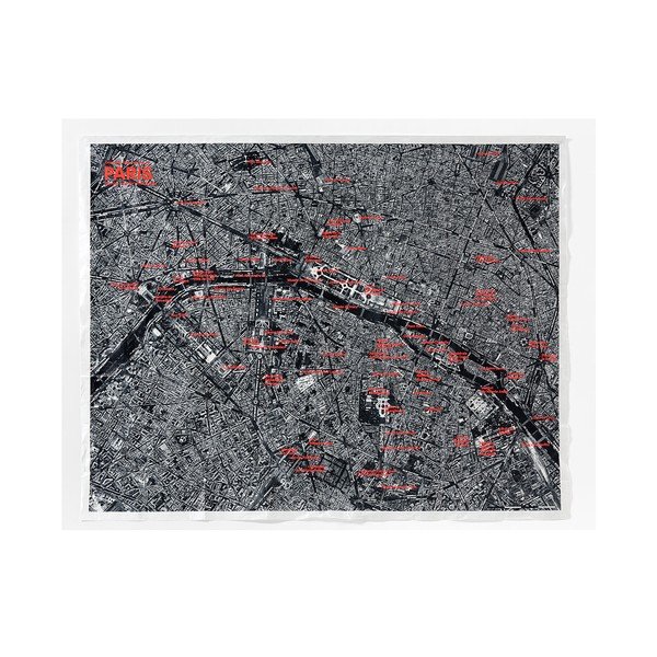 Mappa satellitare di Londra accartocciata Crumpled City From The Air - Palomar-image-2