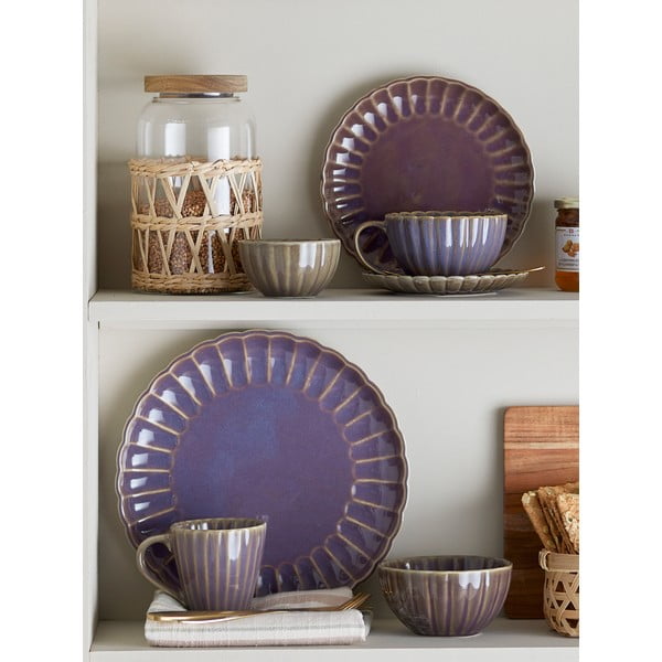 Tazzina per cappuccino viola in gres 220 ml Latina – Bloomingville-image-3