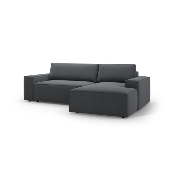 Divano letto angolare grigio scuro (angolo destro) Jodie - Micadoni Home-image-2