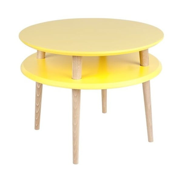 Tavolino UFO 45x57 cm, giallo - Ragaba