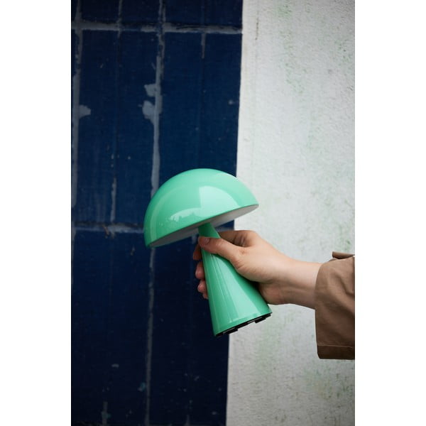Lampada da tavolo LED dimmerabile color menta (altezza 20 cm) Mush - Hübsch-image-4