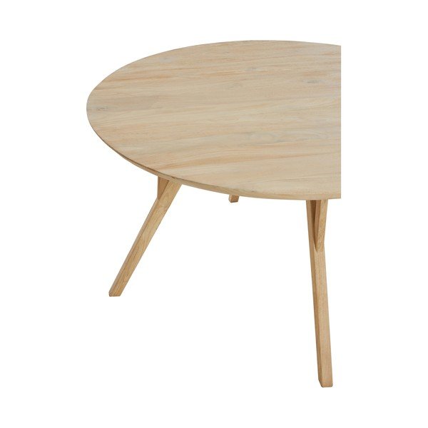 Tavolo da pranzo rotondo in mango massiccio ø 120 cm Quenza – Light & Living-image-3