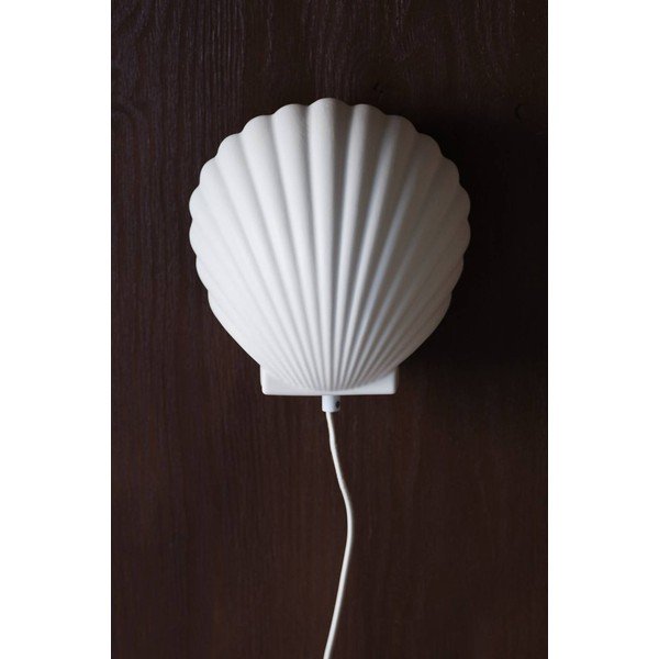 Lampada da parete bianca in gres con alimentazione a corrente Shelly – Jotex-image-2