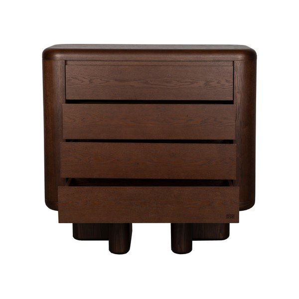 Credenza colore naturale scuro con effetto frassino 100x98x40 cm Herman – Dutchbone-image-2