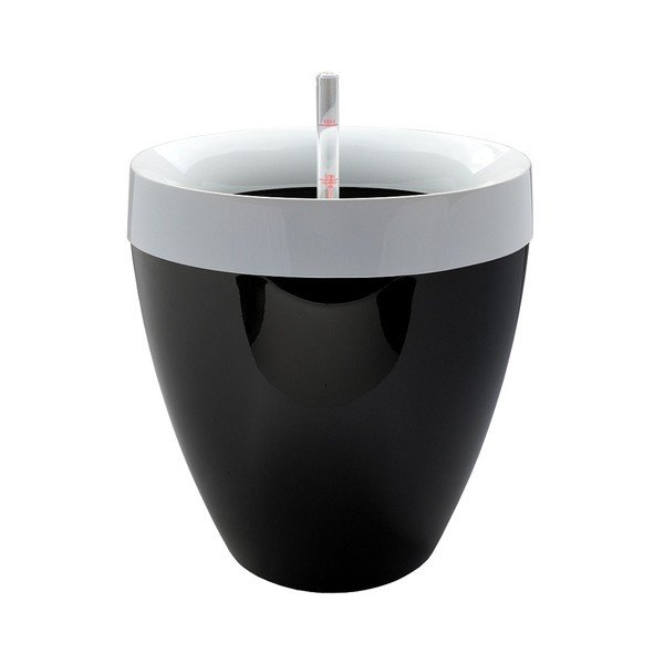 Vaso autoinnaffiante bianco e nero Calimera Camay, ø 50 cm - Plastia